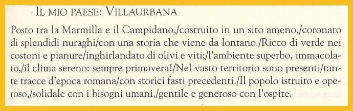 Vieni a conoscere Villaurbana e i suoi abitanti !