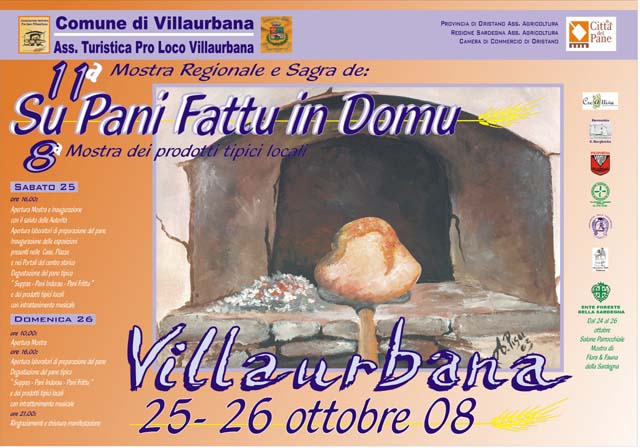 Undicesima sagra de "Su Pani Fattu in Domu" 25 e 26 Ottobre 2008